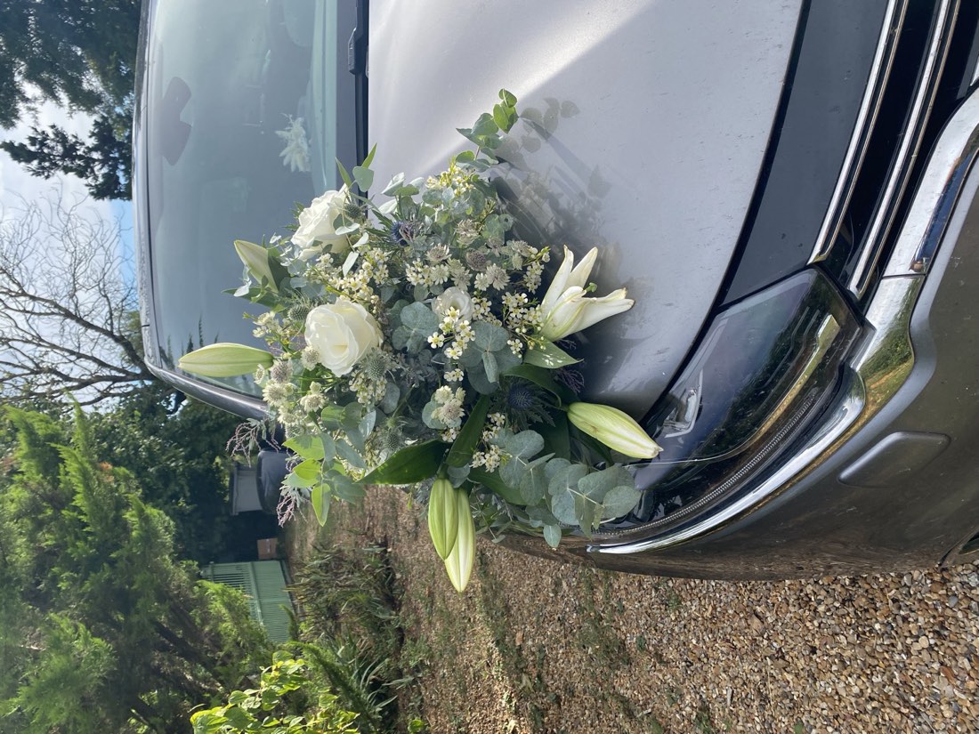 Décor de voiture des mariés