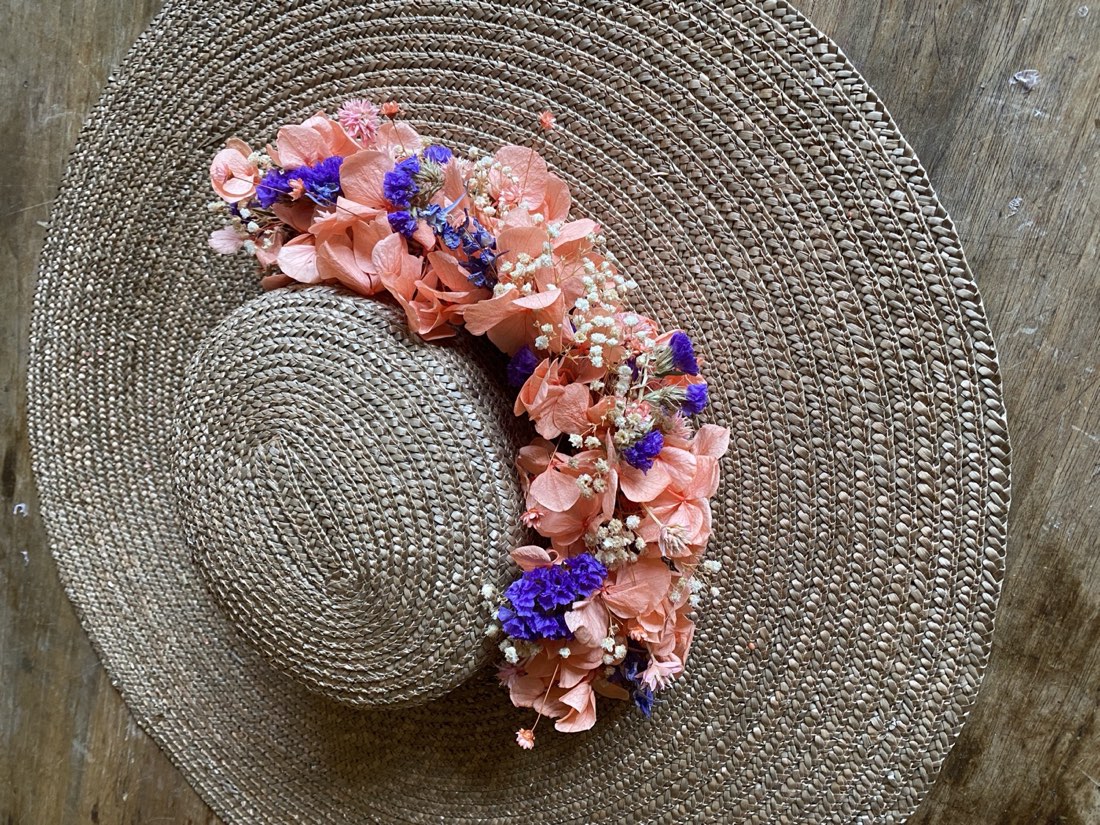 Canotier fleuri