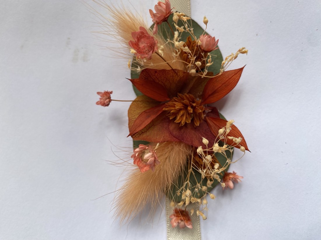 Bracelet de fleurs séchées