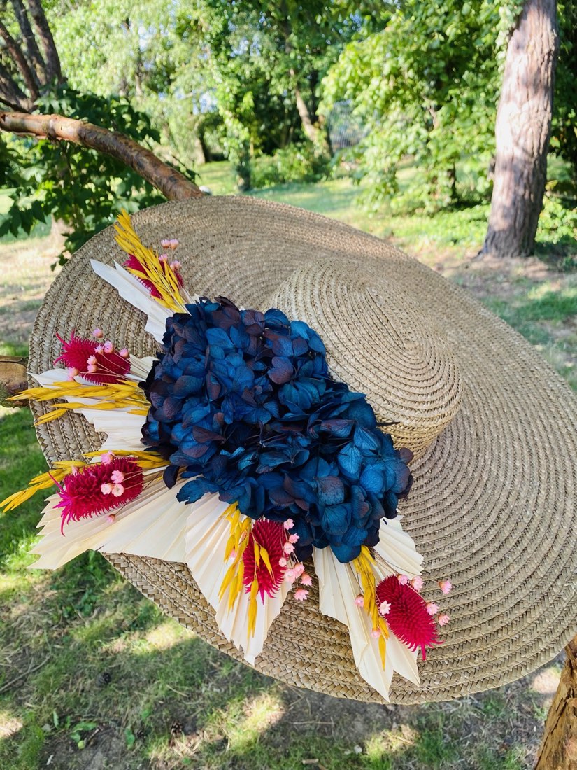 Chapeau fleuri