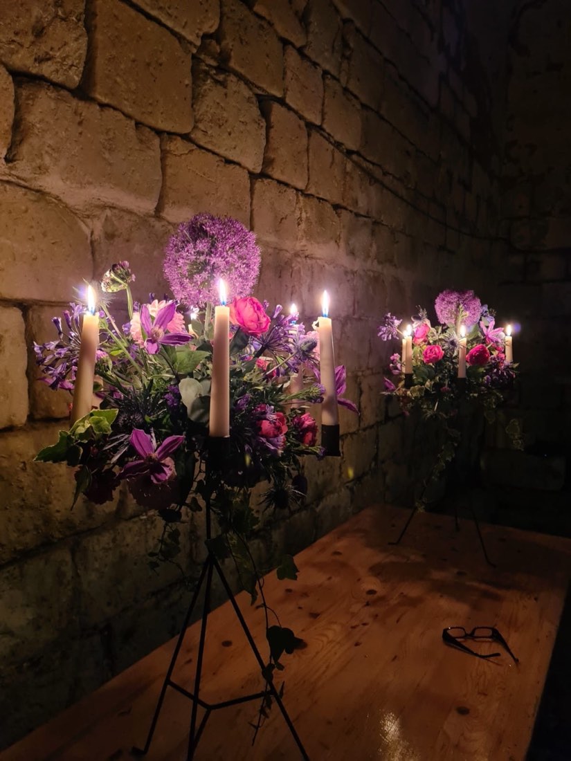 Chandeliers muraux fleuris
