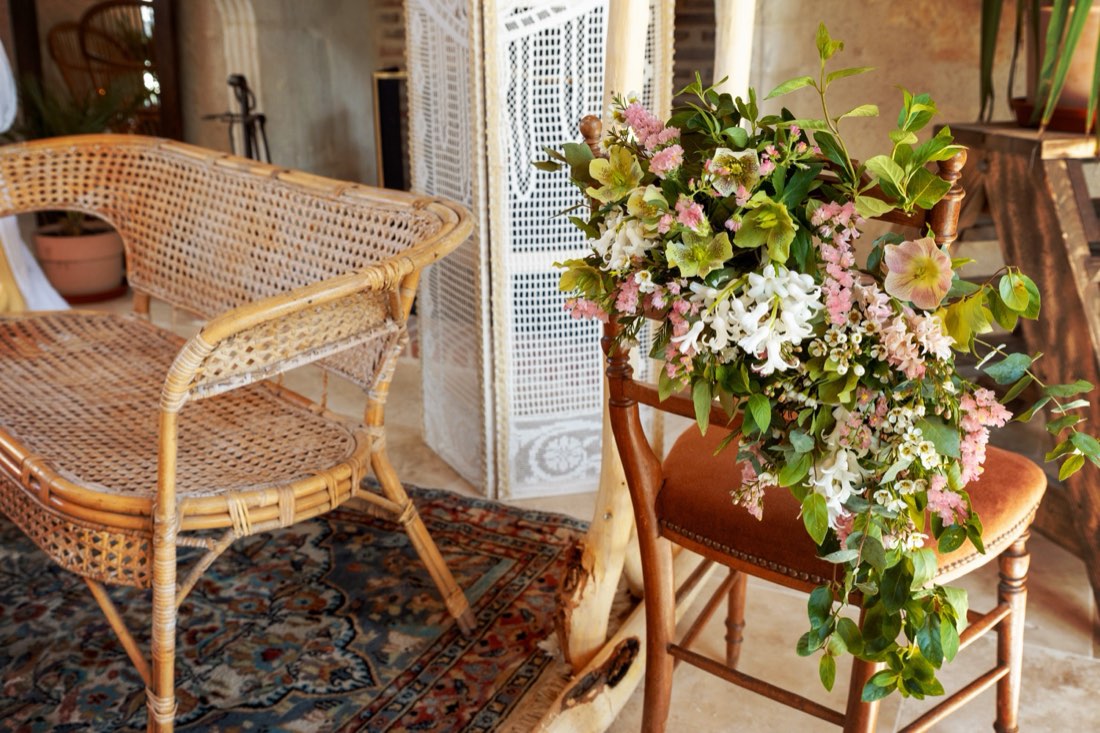 Fauteuil fleuri