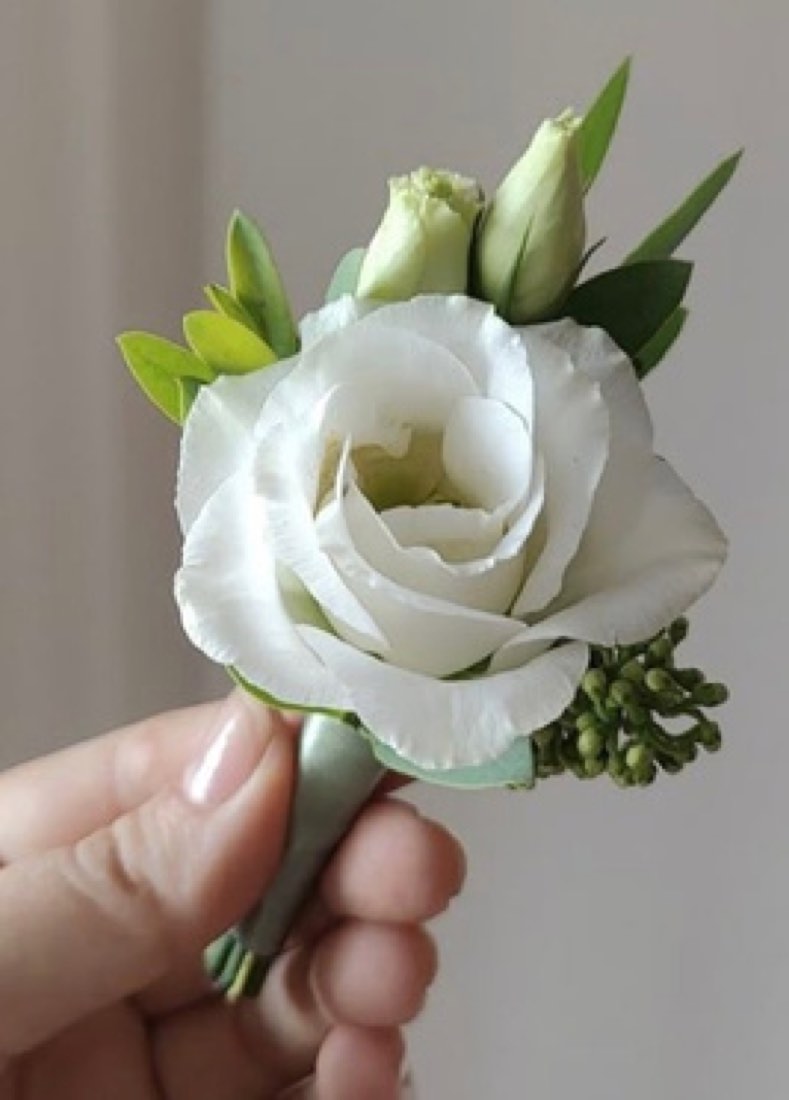 Boutonnière de lisianthus