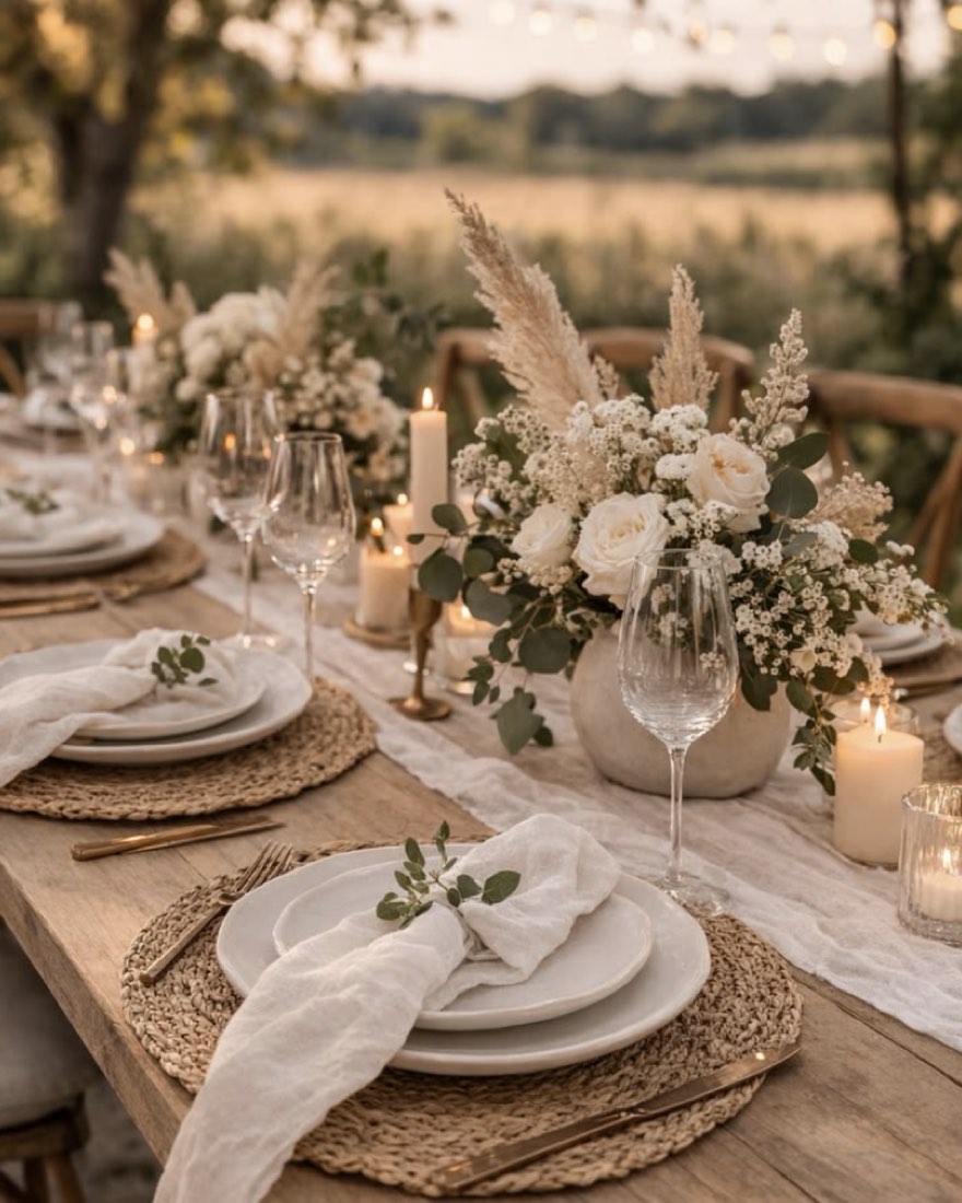 Centre de table invités